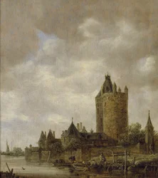 Eine Burg an einem Fluss, 1647
